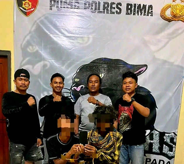 Delapan Hari Diburu, Dua Jambret Sadis Diringkus Tim Gabungan Satreskrim Polres Bima dan Polsek Monta