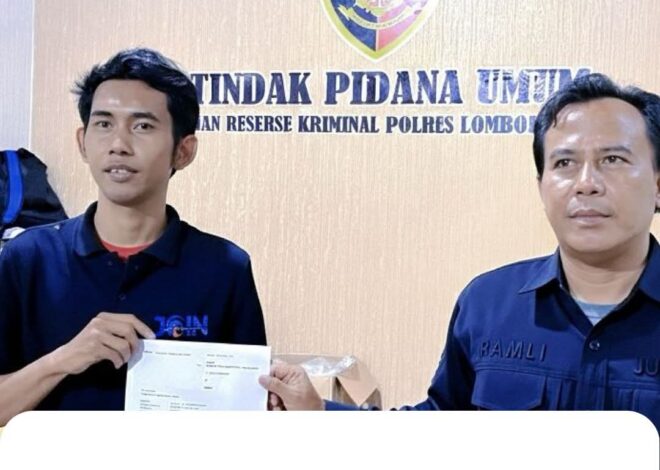 Wartawan Diduga Diintimidasi, Oknum Ketua SPPG Dilaporkan ke Polres Lombok Barat