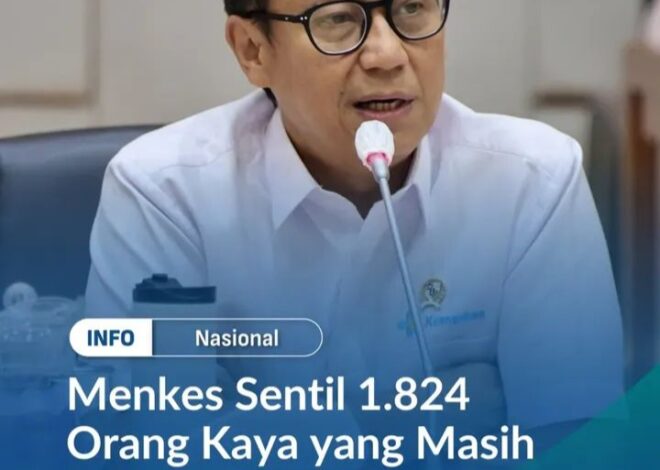 Budi Gunadi Sadikin: 1.824 Orang Terkaya Masih Terima PBI BPJS, Data Akan Direview 3 Bulan