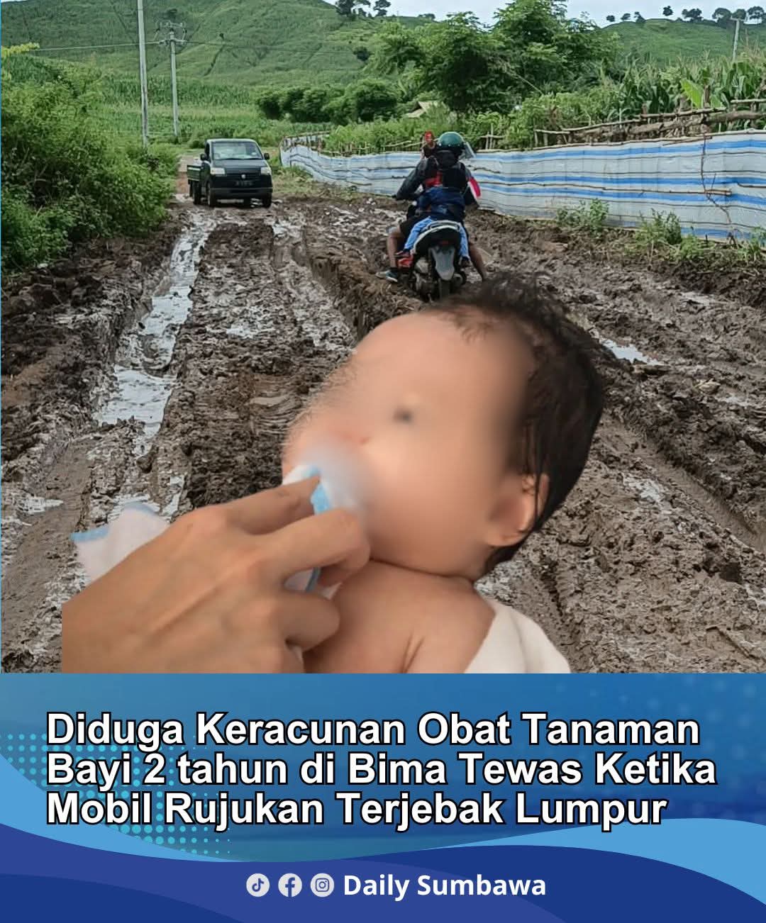 Tragis di Langgudu: Balita 2 Tahun Diduga Keracunan, Tewas di Jalan Rusak Saat Dirujuk ke Puskesmas