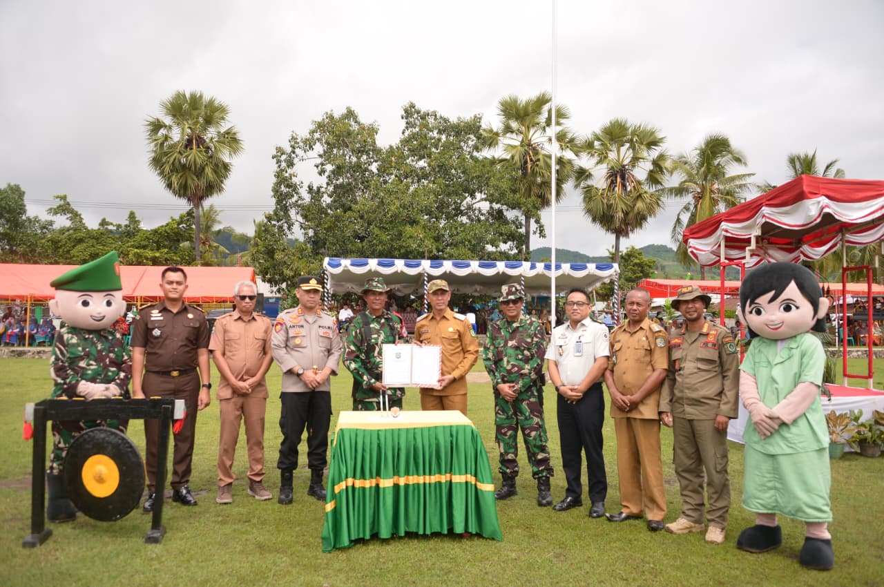 TMMD ke-127 Perkuat Sinergi TNI dan Pemda Bangun Desa di Kabupaten Bima