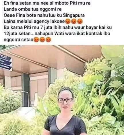 Fina Agency Disorot: Dugaan Ucapan Kasar Kepada Seorang Ibu Hingga Pertanyaan Biaya Paspor Pekerja Migran