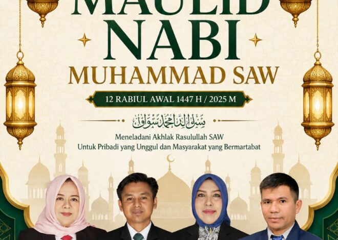 Pimpinan dan Segenap Anggota DPRD Kab Bima Mengucapkan Selamat Maulid Nabi Muhammad SAW
