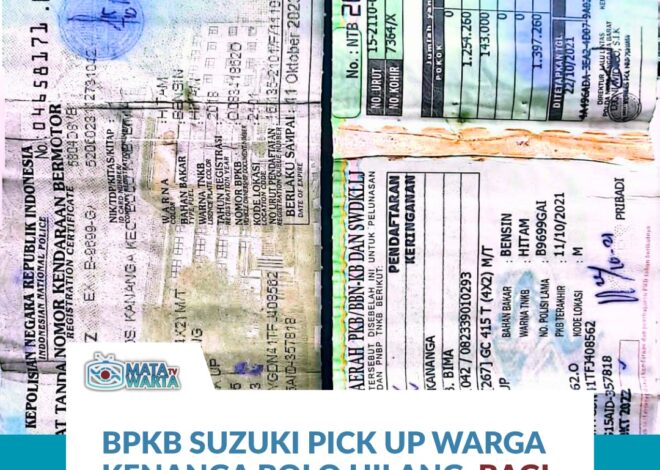 Berita Kehilangan BPKB Suzuki Pick Up BPKB Suzuki Pick Up Milik Warga Desa Kenanga Dilaporkan Hilang Sejak Februari 2025